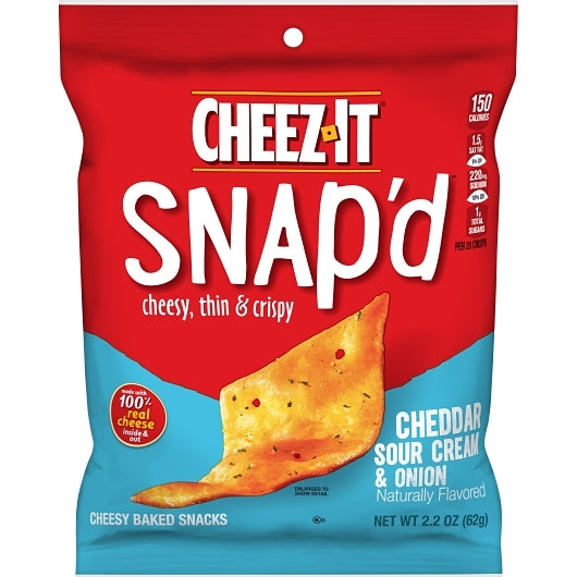 Kellogg's Cheez It Crackers Cheddar Sour Cream And Onion 2.2oz 6ct