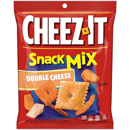Kellogg's Cheez It Crackers Snack Mix Double Cheese 3.5oz 6ct