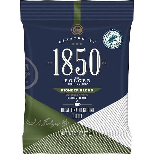 FOLGERS 1850 2.5 OUNCE DECAFFEINATED PIONEER BLEND 24 COUNT CASE