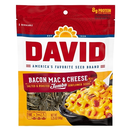DAVID Bacon Mac And Cheese Jumbo Sunflower Seeds