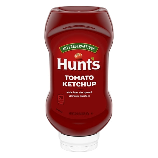 Hunt s Tomato Ketchup, 20-oz. Squeeze Bottle (Pack of 12)