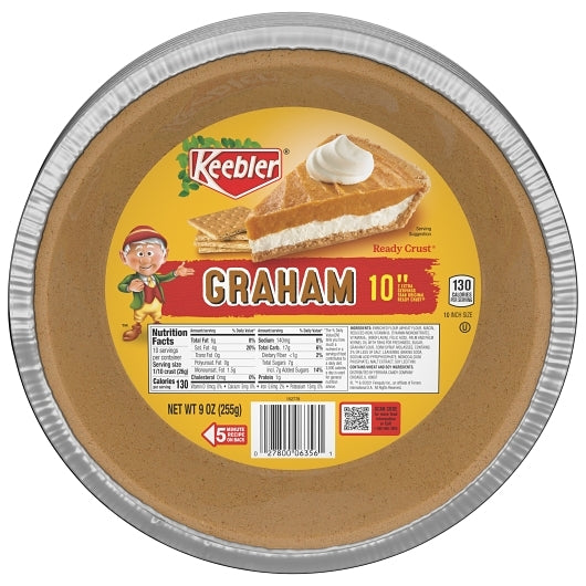 Keebler Graham Cracker Pie Crust 12/9 Ounce Tin