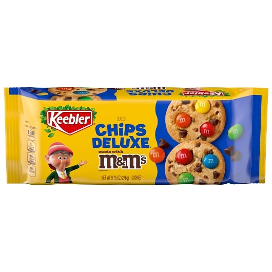 Keebler Chips Deluxe Rainbow M&M's Cookies 12/9.75 Ounce Tray