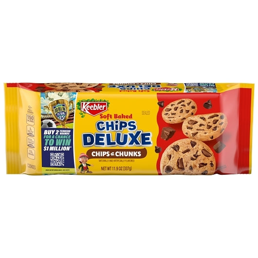 KEEBLER Chips Deluxe Soft Batch, Pantry Pack,11.9oz / 337g x12