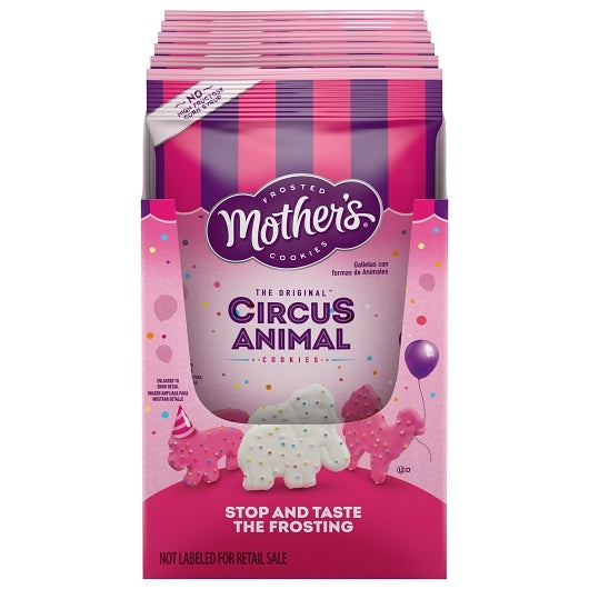 Mother's Frosted Circus Animal Cookies 6/6/3 Ounce Pouch