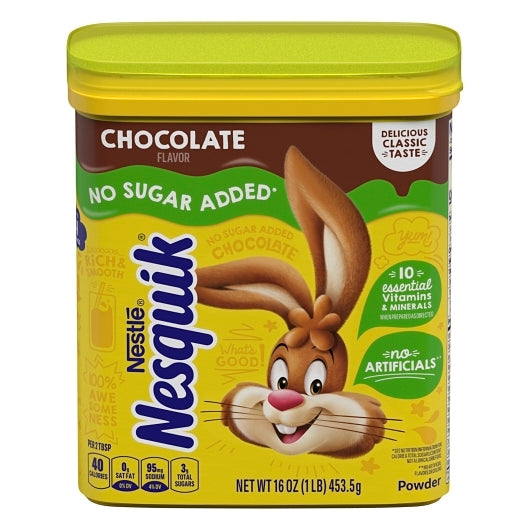 NESTLE NESQUIK MILK FLAVORING SUGAR FREE CHOCO POWDER