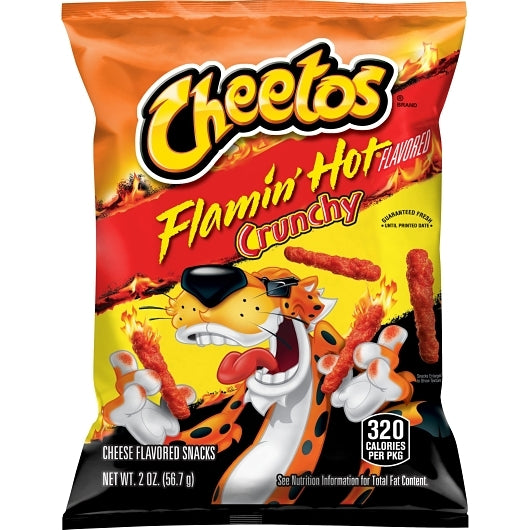 Cheetos Crunchy Cheese Flavored Snacks Flamin' Hot 2 OZ