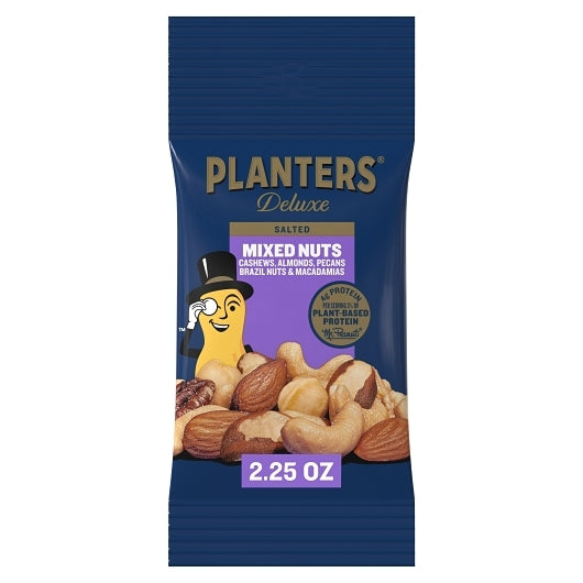 KRAFT DELUXE MIXED NUTS, 6 - 12 - 2.25 OZ