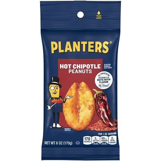 PLANTERS CHIPOTLE PEANUT BIG BAG, 12 - 6 OZ