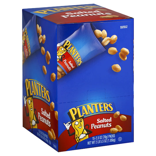 PLANTERS SALTED PEANUT, 3 - 15 - 2.5 OZ