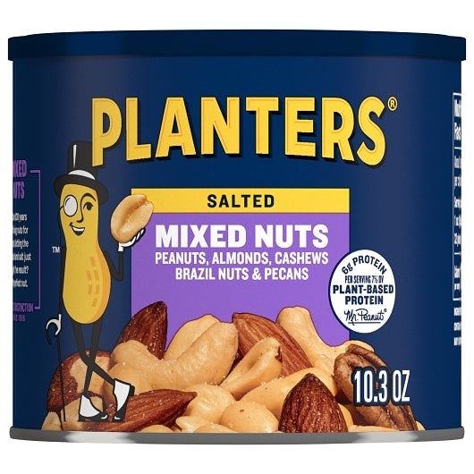 PLANTERS MIXED NUTS LESS THAN 50% PEANUT, 12 - 10.3 OZ