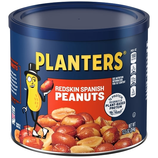 PLANTERS SPANISH PEANUTS SNACK, 6 - 12.5 OZ