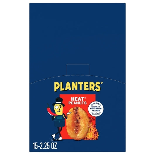 PLANTERS HEAT PEANUT TUBE, 3 - 15 - 2.25 OZ