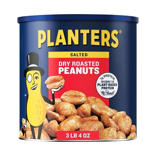 PLANTERS DRY ROASTED SALTED PEANUTS, 6 - 52 OZ