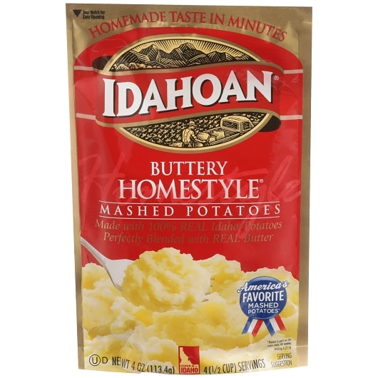 Idahoan Buttery Homestyle Mashed Potatoes 4ozpouch