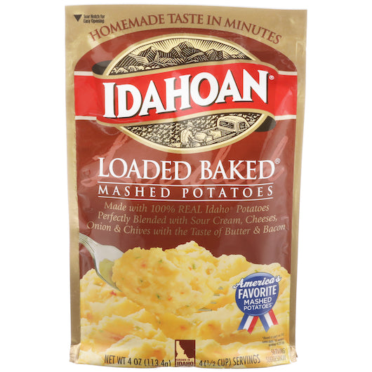 Idahoan Loaded Baked Mashed Potatoes 4oz pouch