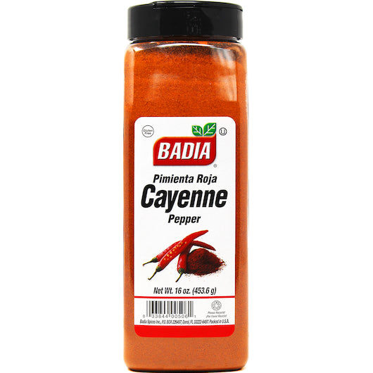 BADIA GROUND CAYENNE PEPPER, 6 - 16 OZ