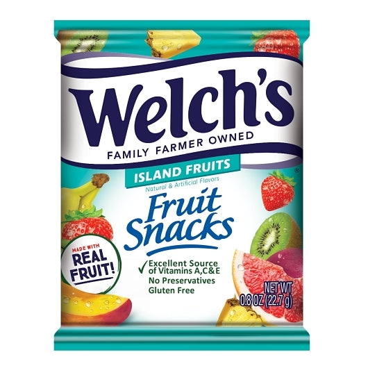 WELCH'S FRUIT SNACKS FRUIT PUNCH/ISLAND FRUITS, 6 - 40 CNT