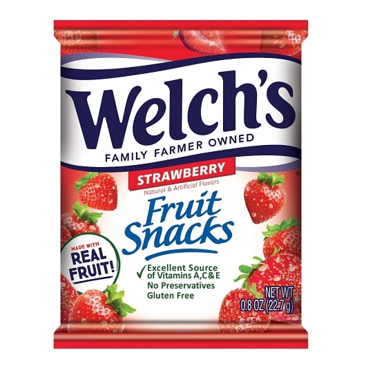WELCH'S 0.8 OZ WELCH'S FRUIT SNACKS STRAWBERRY 8X10CT, 8 - 10 - 0.8 OZ