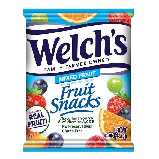 WELCH'S 0.8 OZ WELCH'S FRUIT SNACKS MIXED FRUIT 8X10CT, 8 - 10 - 0.8 OZ