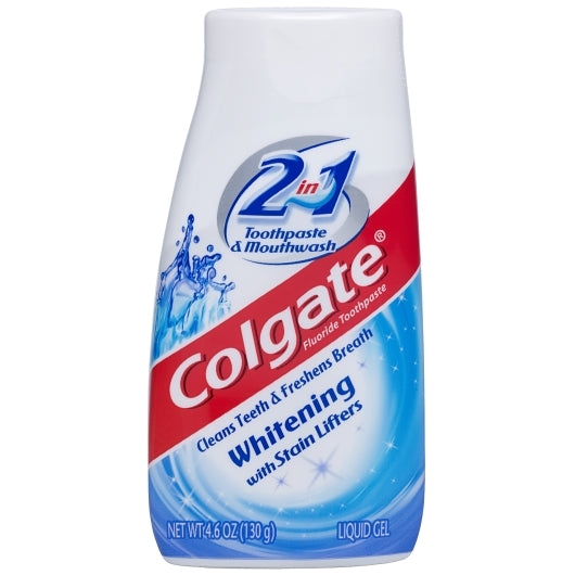 COLGATE 2-IN-1 WHITENING AND TARTER CONTROL LIQUID TOOTHPASTE & MOUTHWASH, 12 - 4.6 OZ