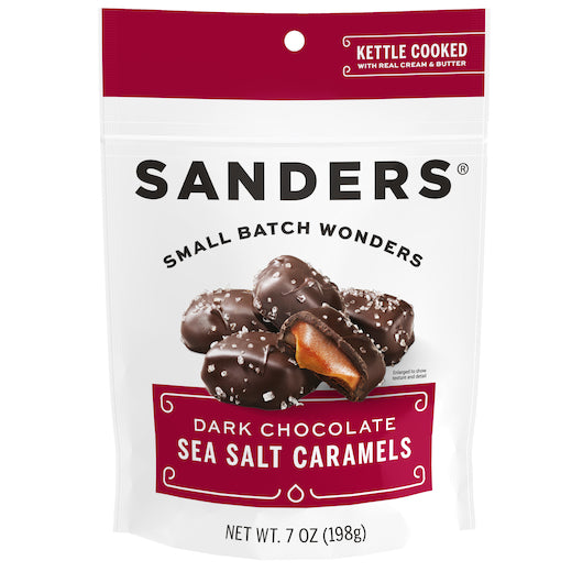 SANDERS DARK CHOCOLATE SEA SALT CARAMEL, 6 - 7 OZ