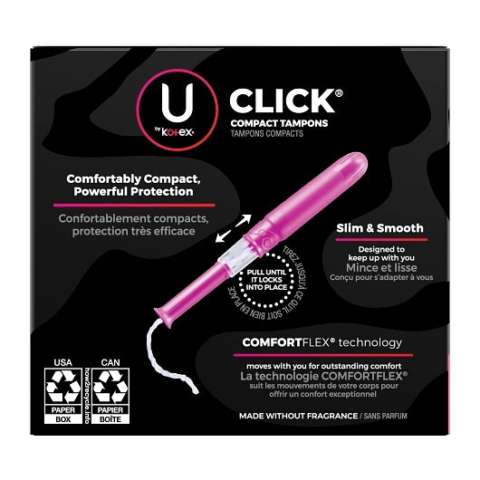 U BY KOTEX SUPRPREM SUPRABS TAMPON CLICK COMPACT 16