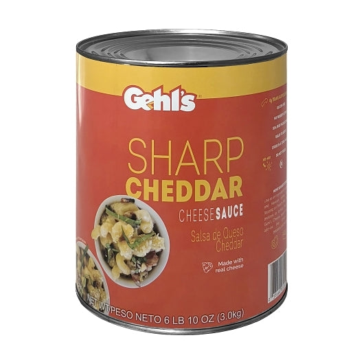 GEHL'S SHARP CHEDDAR SAUCE, 6 - 106 OZ