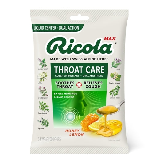 Ricola Max Honey Lemon Throat Care 6x6