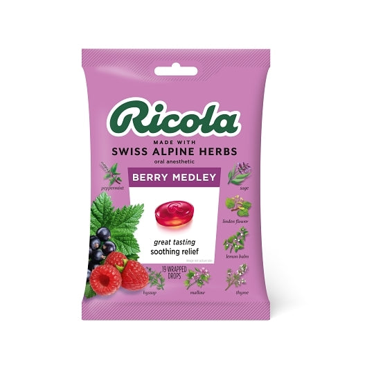Ricola Berry Medley 19ct Bags 6x8