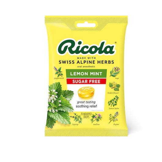 Ricola SF Lemon Mint 19ct Bags 6x8