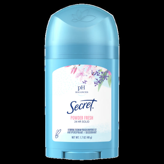 SECRET WOMEN'S PH BALANCED 24 HOUR POWDER FRESH ANTI-PERSPIRANT DEODORANT SOLID, 2 - 6 - 1.7 OZ