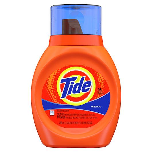TIDE DOUBLE STRENGTH LIQUID LAUNDRY DETERGENT, 6 - 25 FO