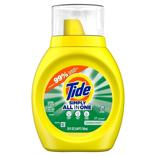 TIDE SIMPLY CLEAN & FRESH HIGH EFFICIENCY LIQUID DETERGENT, 6 - 25 FO