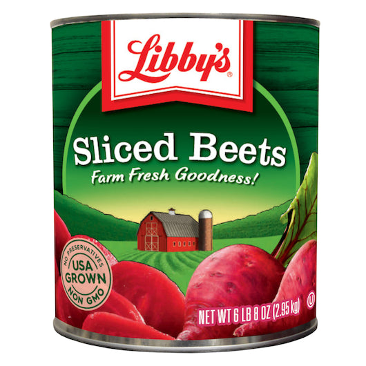 LIBBY'S SLICED BEETS, 6 - 104  OZ