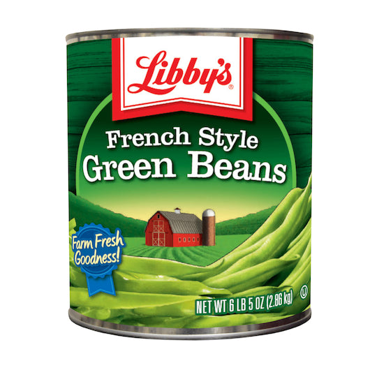 LIBBY'S LIBBY FRENCH STYLE GREEN BEAN, 6 - 101 OZ