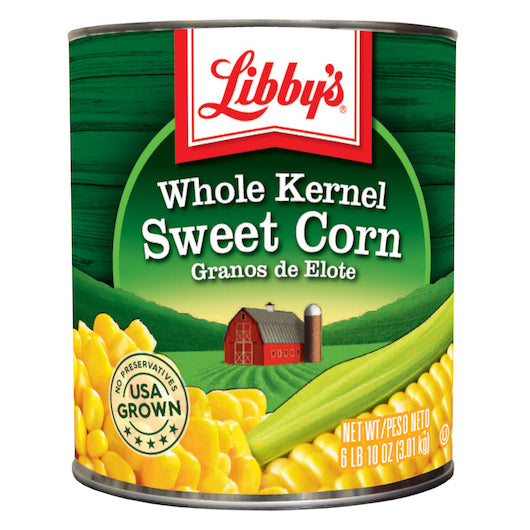 LIBBY'S LIBBY CORN WHOLE KERNAL LOW SODIUM, 6- 106 OZ