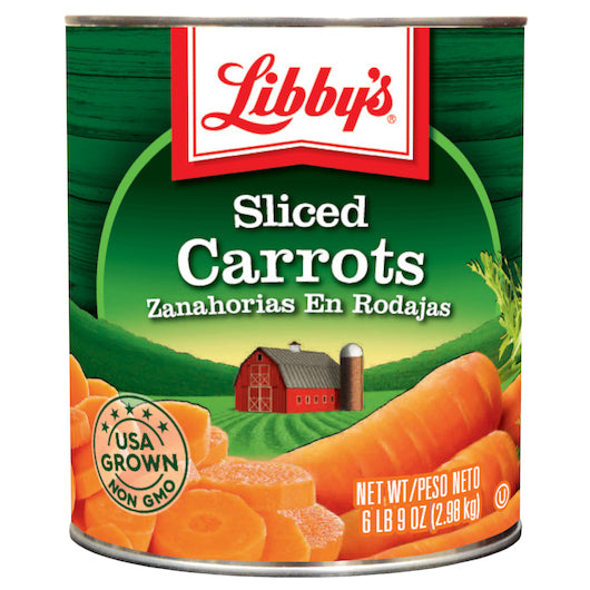 LIBBY'S LIBBY CARROTS SLICED MEDIUM LOW SODIUM, 6 - 105 OZ