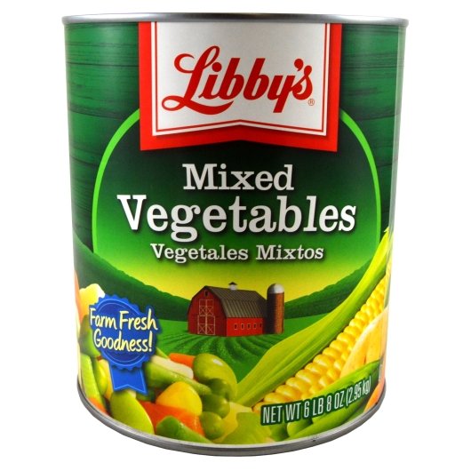 LIBBY'S LIBBY MIXED VEGETABLES LOW SODIUM, 6 - 104 OZ