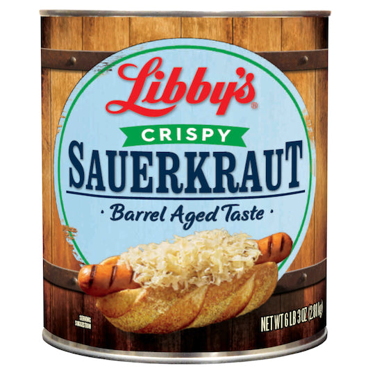 LIBBY'S CRISPY SAUERKRAUT BULK, 6 - 99 OZ