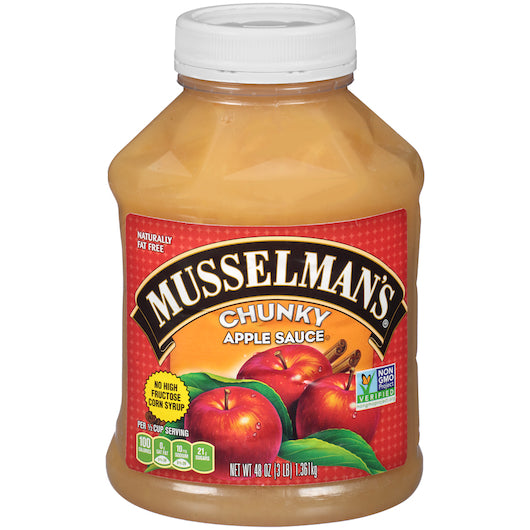 MUSSELMAN'S CHUNKY APPLE SAUCE - 8/48 Oz