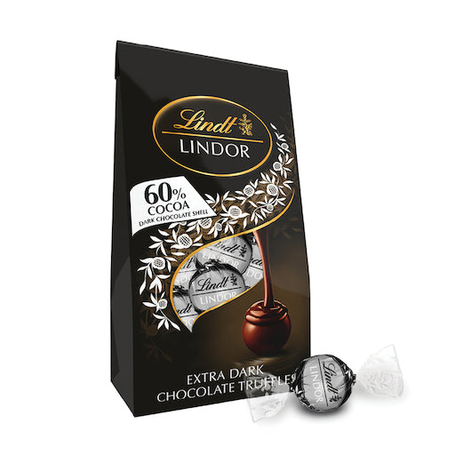 LINDT & SPRUNGLI LINDOR EXTRA DARK, 6 - 5.1 OZ