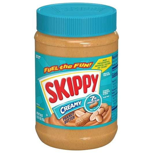 SKIPPY CREAMY PEANUT BUTTER, 12 - 28 OZ