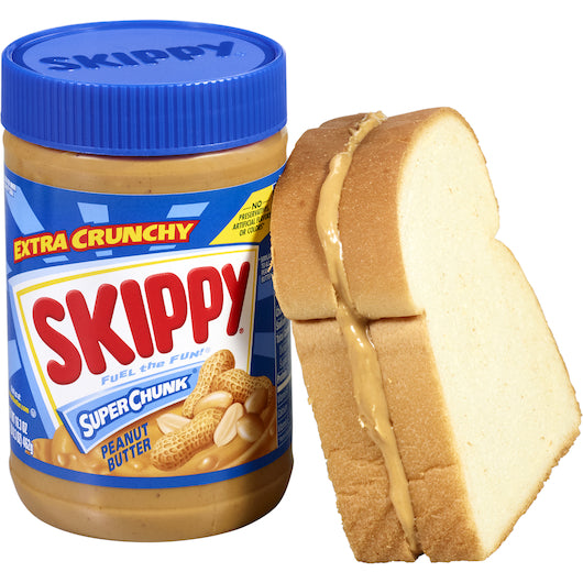 SKIPPY SUPER CHUNKY PEANUT BUTTER, 12 - 16.3 OZ