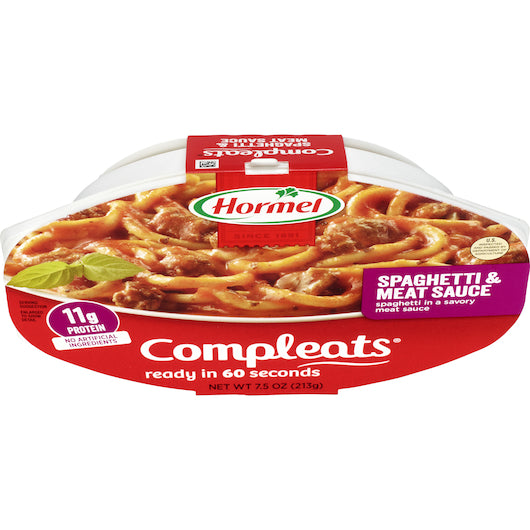 HORMEL COMPLEATS SPAGHETTI & MEAT SAUCE, 7 - 7.5 OZ