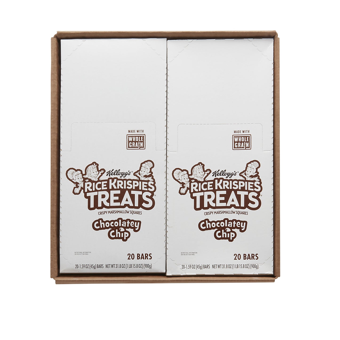 Kellogg's Rice Krispies Treats Squares Whole Grain Chocolate Chip 31.8oz 80ct