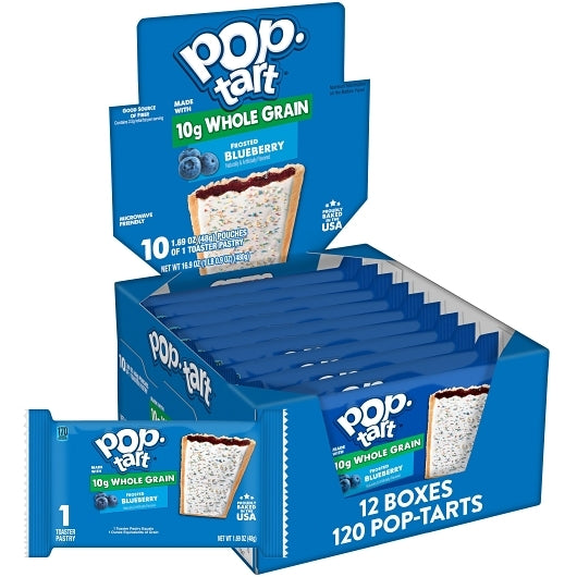 Kellogg's Pop-Tarts Blueberry 16.9oz 120ct