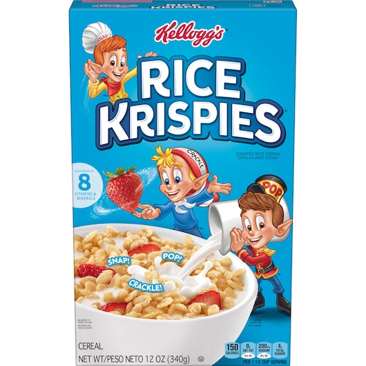 KELLOGG'S RICE KRISPIES CEREAL, 10 - 12 OZ