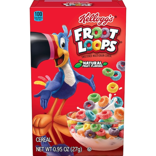 KELLOGG'S FROOT LOOPS CEREAL, 70 - 0.95 OZ