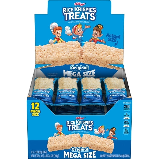 Kellogg's Rice Krispies Treats Squares Original Mega Bar 26.4oz 72ct
